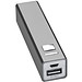Metall-Ladegerät Powerbank, 2.200 mAh, silbergrau