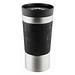 METMAXX® Thermobecher Extensa, 400 ml, schwarz/silber