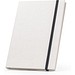 MILKY. A5-Notizblock mit Hardcover aus 100 % recyceltem Papier, Schwarz
