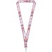 Neve Sublimation Lanyard für mit Loop, weiss, 25mm