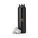 Nordvik RCS Recycled Steel 750 ml Trinkflasche, schwarz