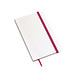 Notizbuch AUTHOR im DIN-A6-Format,pink, weiß