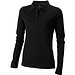 ELEVATE Damen Langarm Poloshirt Oakville, schwarz, L