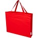 Odessa 220 g/m² Baumwoll Tragetasche aus GRS recycelter Baumwolle, groß, rot