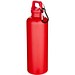 Oregon 750 ml einfarbige RS-zertifizierte Wasserflasche aus recyceltem Kunststoff mit Karabinerhaken, rot
