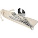 Outdoor-Besteck mit Karabiner RONA, silber