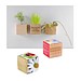 Pflanz-Holz Magnet mit Samen, Margerite, 1-seit. Druck