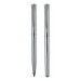 Pierre Cardin® RENEE Set aus Drehkugelschreiber und Rollerball Pen, silber