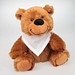 Plüschtier Teddybär Kuno mit Halstuch, weiß