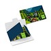 POLYCLEAN rPET Brillenputztuch 18x15 cm im Papieretui, weiss / individuell