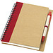 Priestly Spiral Notizbuch mit Stift, natur,rot