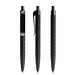 prodir® Kugelschreiber QS01 PMP Push, blaue Mine, schwarz