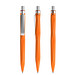 Orange-Silber satiniert