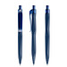 prodir® Druckkugelschreiber QS20 Soft Touch PRT Push, blaue Mine, dunkelblau