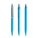 Cyan Blue-Silver satin finish