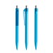prodir QS50 PMT Push Kugelschreiber, Cyan Blue-Silver satin finish