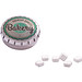 Quick Box Dose, Traubenzucker quadratisch, inkl. Druck, silberne Dose