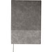 Recyceltes PU-Notizbuch (A5) Elian, grau