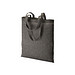 Recycling Baumwolltasche, dunkelgrau/schwarz
