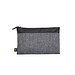 Reißverschluss-Tasche ELEGANCE, schwarz-grau meliert
