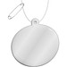 RFX™ H-09 ovaler reflektierender TPU-Anhänger, weiss