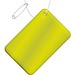 RFX™ H-10 Rechteckiger, reflektierender PVC-Anhänger, klein, neongelb