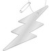 RFX™ H-10 Reflektierender PVC-Anhänger Blitz, weiss