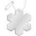 RFX™ H-10 Reflektierender PVC-Anhänger Schneeflocke, weiss