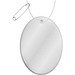 RFX™ H-12 ovaler reflektierender PVC-Anhänger, weiss