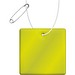 RFX™ H-16 Reflektierender Anhänger, quadratisch, neongelb