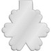 RFX™ M-10 Reflektierender PVC-Magnet Schneeflocke, weiss
