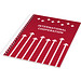 Rothko DIN A5 Notizbuch, rot,weiss, 50 Blatt