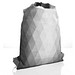 HALFAR Rucksack Diamond mit Wickelverschluss, hellgrau