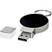 Runder Light Up USB Stick, schwarz, 8GB