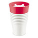 koziol Thermo-Trinkbecher Safe To Go, 400 ml, weiß/rot