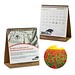 Samenpapier-Tischkalender, Weihnachten, Mohn, 1-seit. Druck