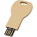 Schlüssel USB-Stick 2.0 aus recyceltem Papier, Kraftpapier, 1GB