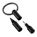 Schlüsselanhänger mit Endlos-Schreibspitze und Schraubendreher RE98-PORTO TOOL, schwarz