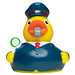 Schnabels® Bade-Ente Zugbegleiter, bunt
