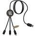 SCX.design C36 3-in-1 rPET erweitertes Ladekabel mit Leuchtlogo in rundem Bambusgehäuse, holz