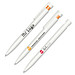 senator® Druckkugelschreiber Liberty Polished Basic, blaue Mine, weiß/orange 151