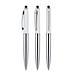 senator® Drehkugelschreiber Nautic Touch Pad Pen, blaue Mine, weiß