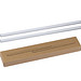 Set aus zwei Glasstrohhalmen, transparent