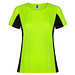 Shanghai Sport T-Shirt für Damen, Fluor Green / schwarz, 2XL