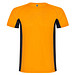 Shanghai Sport T-Shirt für Herren, Fluor Orange / schwarz, M