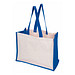 Einkaufstasche Future aus Jute und Canvas, blau