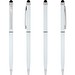 Sleek Stylus Pen Weiß Blaue Tinte