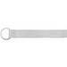 SLOUGH. SET Lanyard SUBLIMATION Short II (20 mm) aus recyceltem Polyester (100% rPET) mit Ø 32 mm Ring, 301 - Weiß