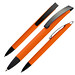 Softtouch-Drehkugelschreiber Winnipeg, blaue Mine, orange