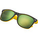 Sonnenbrille aus Kunststoff mit verspiegelten Gläsern, UV 400 Schutz, gelb